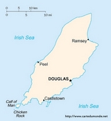 Mapa Isle of Man