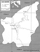 Mapa San Marino