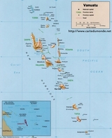 Mapa Vanuatu